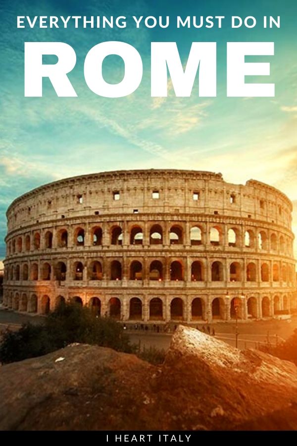 Wondering what to do in Rome? these are my favorites! From Colosseum to Cooking Class, this list of the best things to do in Rome will keep you busy!