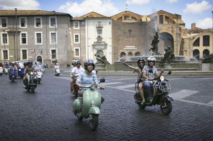 The best way to see Rome is on a Vespa. Discover the best Scooter rentals and Vespa tours in Rome. 