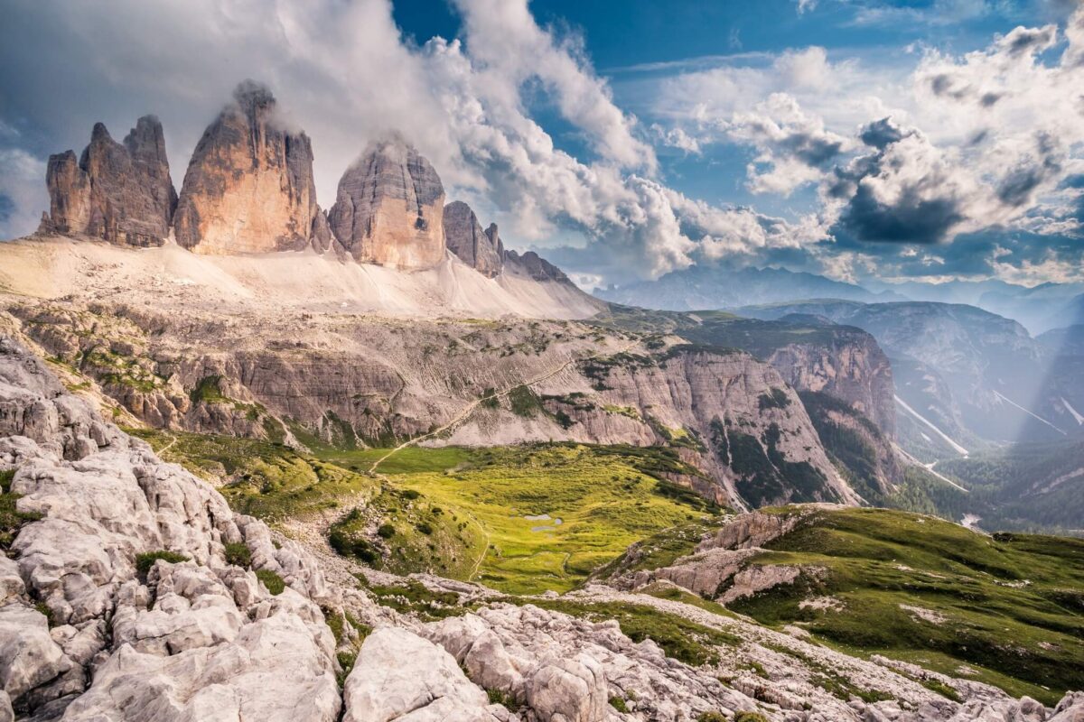 View from Dolomites Mountains